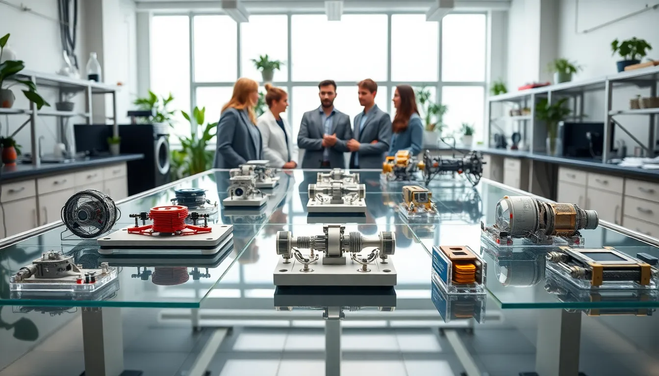 Engineers Collaborating in Research Lab