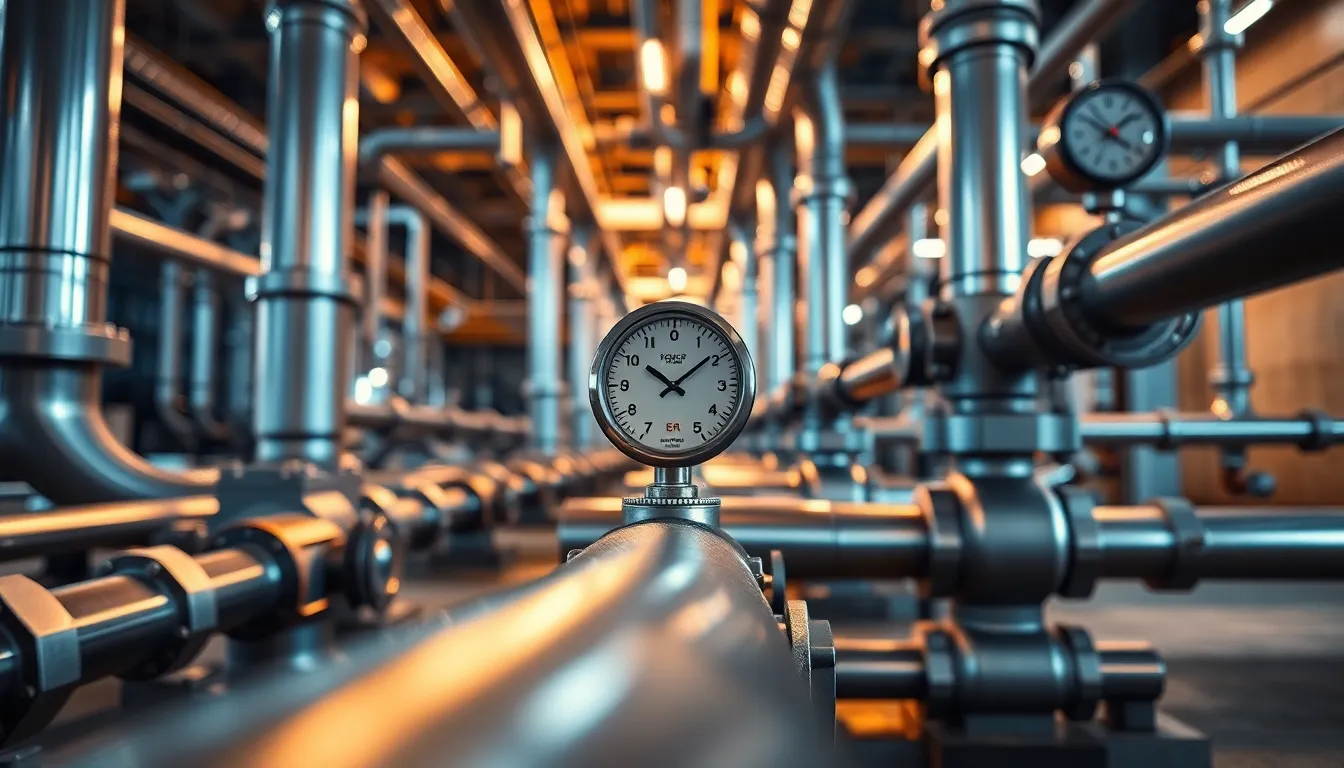 Intricate Industrial Pipeline System