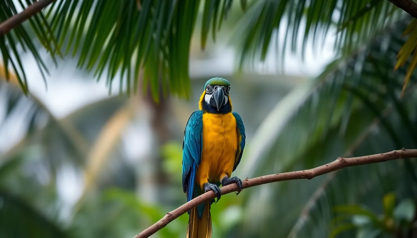Colorful Poison Dart Frog in Rainforest