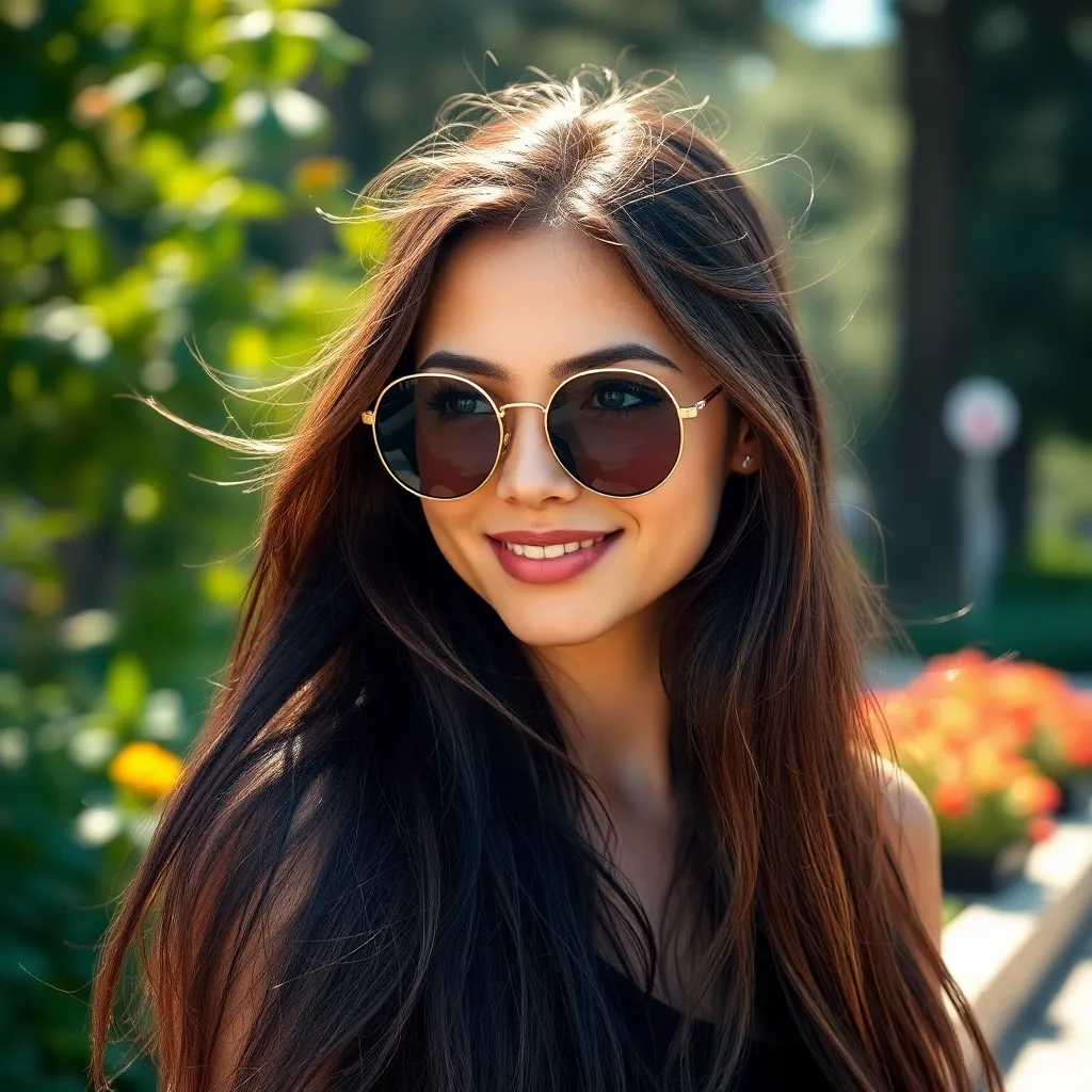 Outdoor Fashion Eyewear in Urban Park