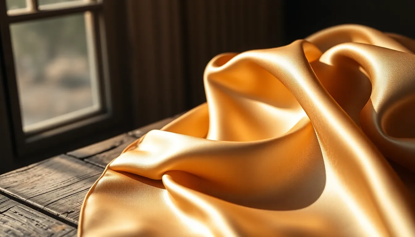 Luxurious Silk Fabric Close-up