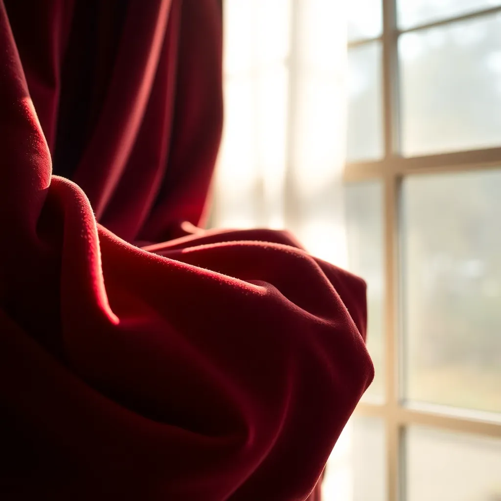 Luxurious Velvet Fabric Close-Up