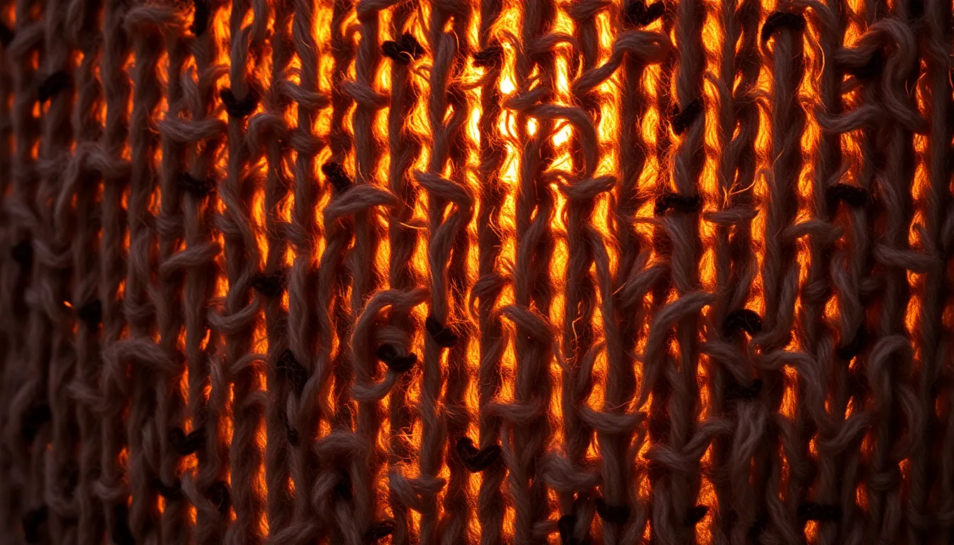 Textured Woolen Fabric with Backlight