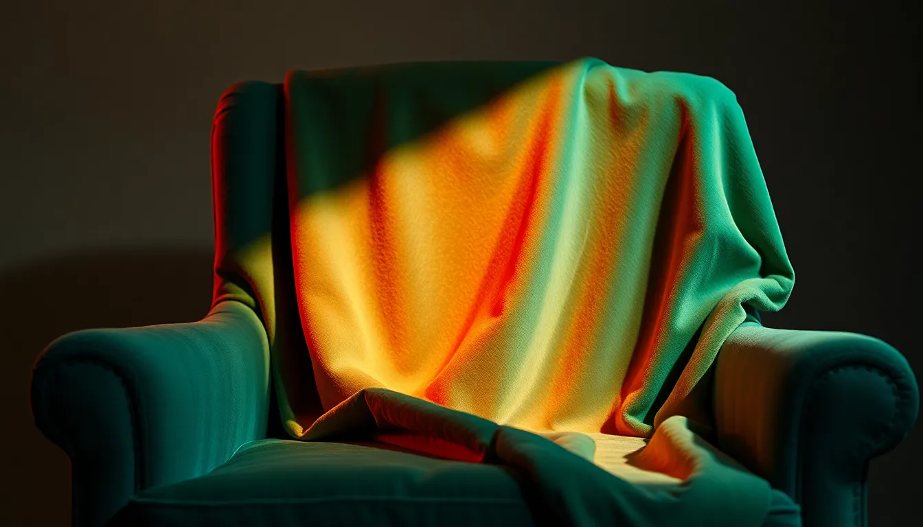 Close-Up of Deep Emerald Velvet Fabric