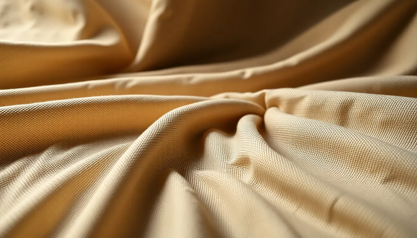 Textured Linen Fabric Ripple Effect