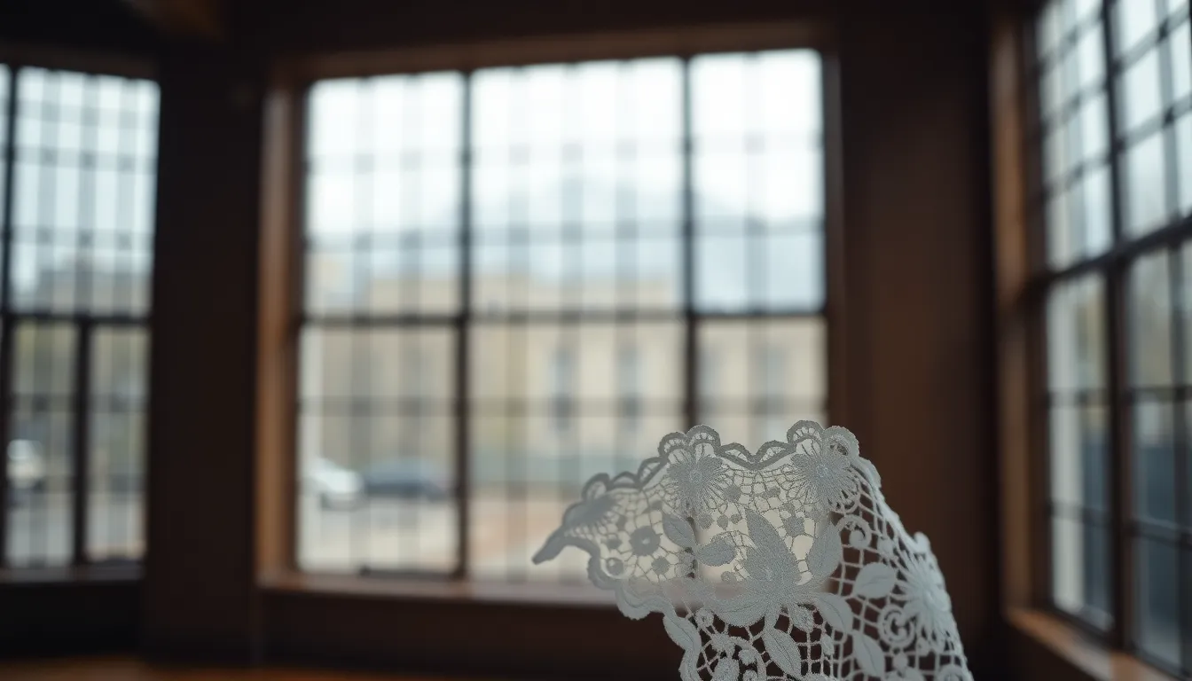 Intricate Lace Fabric Details