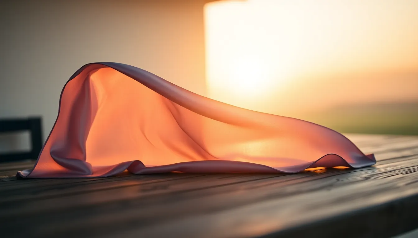 Flowing Silk Scarf with Natural Textures