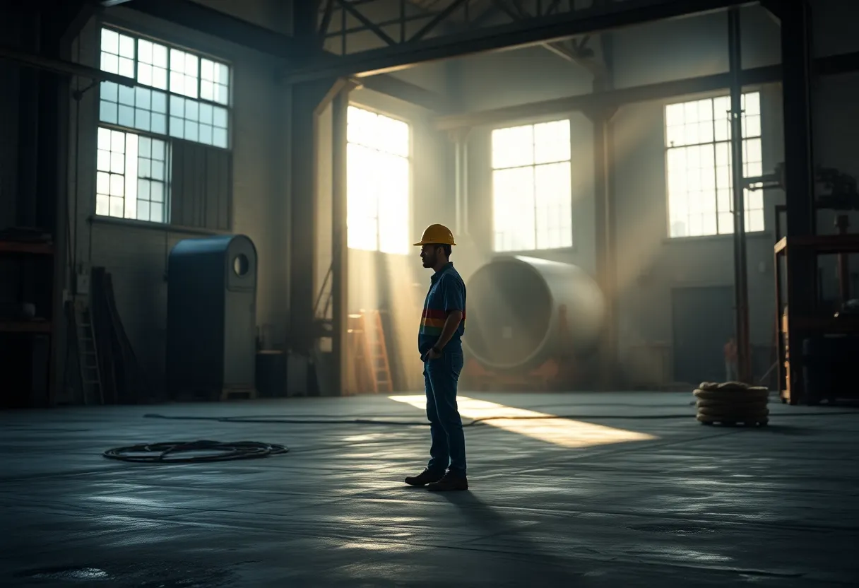 Worker in an Industrial Setting
