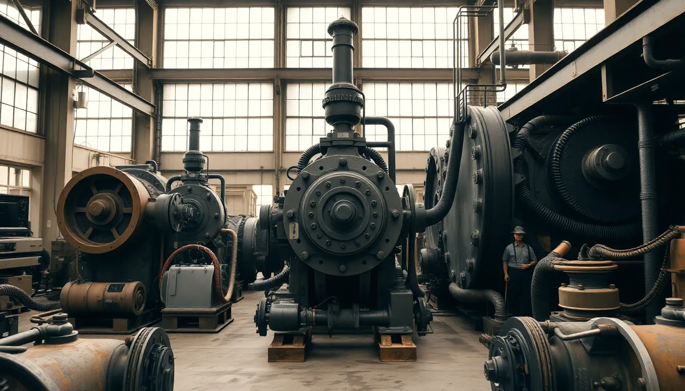 Industrial Machinery in Soft Light