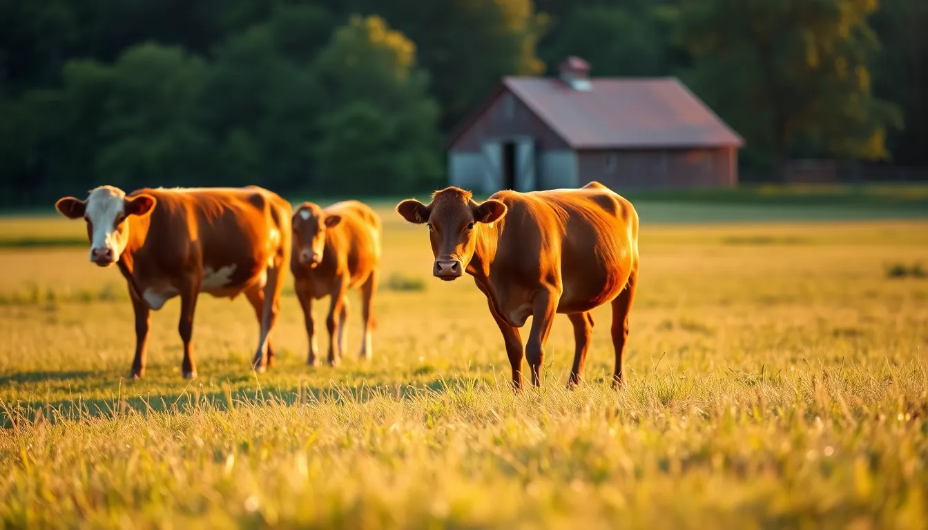 A photorealistic image of a black and white cow peacefully grazing in a lush green meadow during golden hour. The warm backlighting accentuates the cow's fur textures, creating a serene and tranquil atmosphere. The soft, blurred background enhances the focus on the cow, evoking the beauty of rural life. Muted earth tones highlight the natural setting, making this image perfect for agricultural and pastoral themes.
