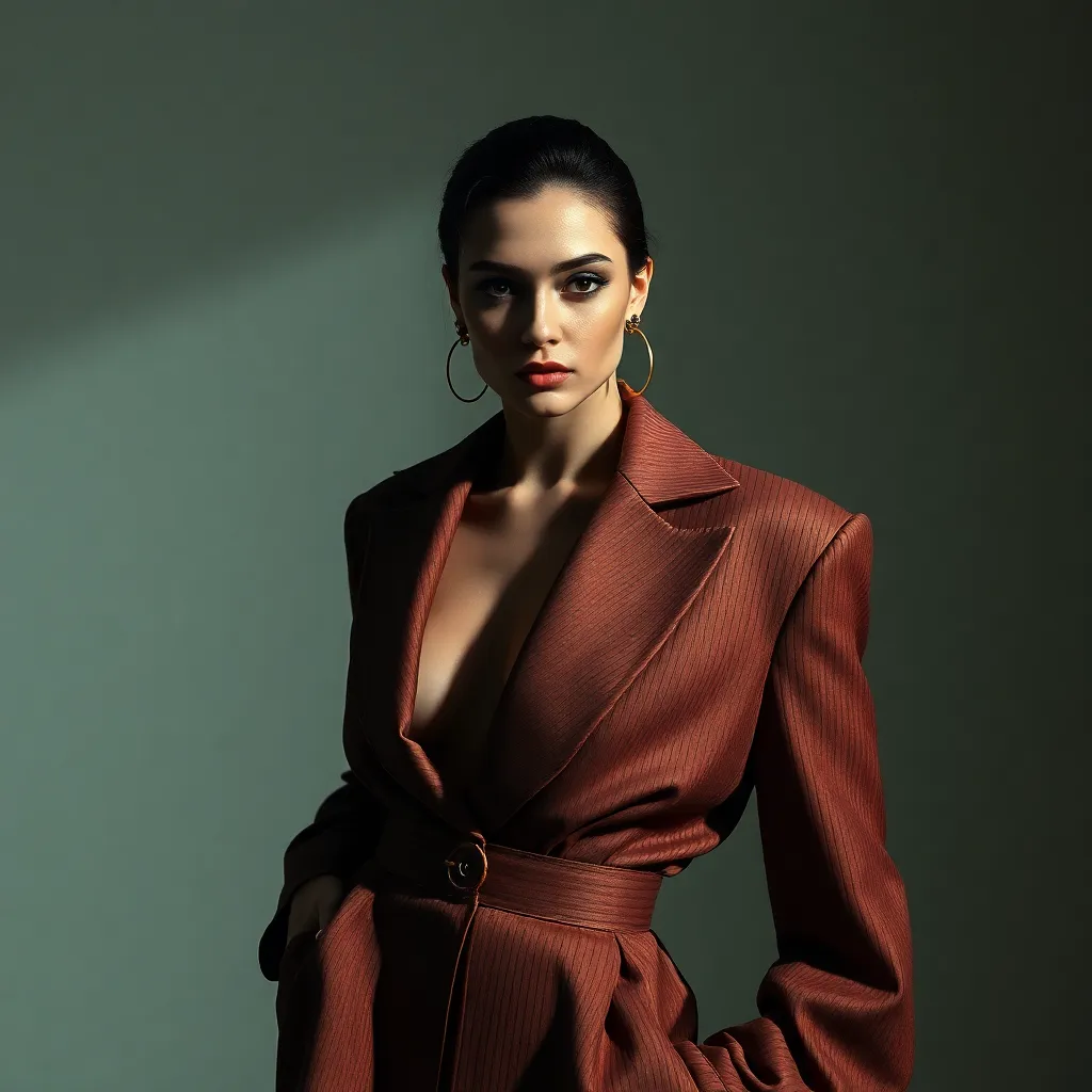 Avant-Garde Fashion Editorial in Artistic Light