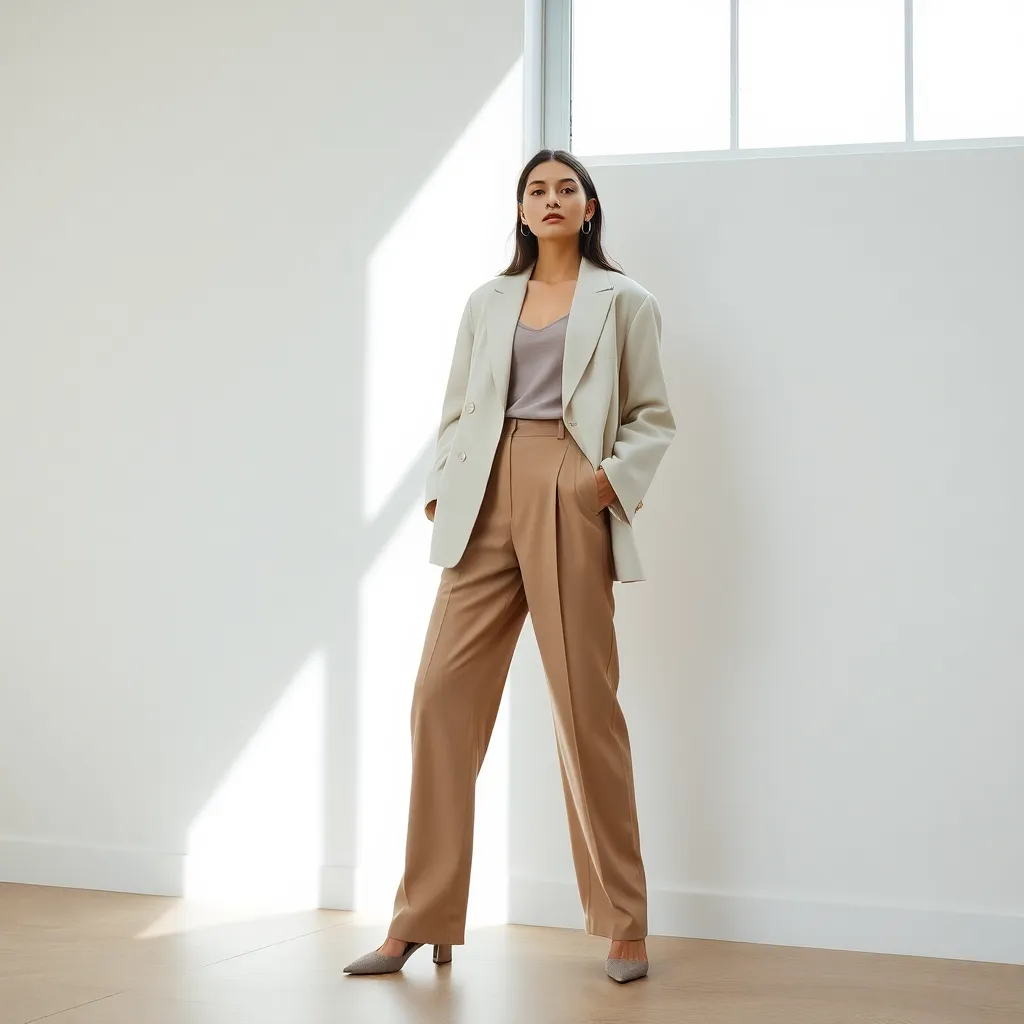 Minimalist Fashion with Oversized Blazer