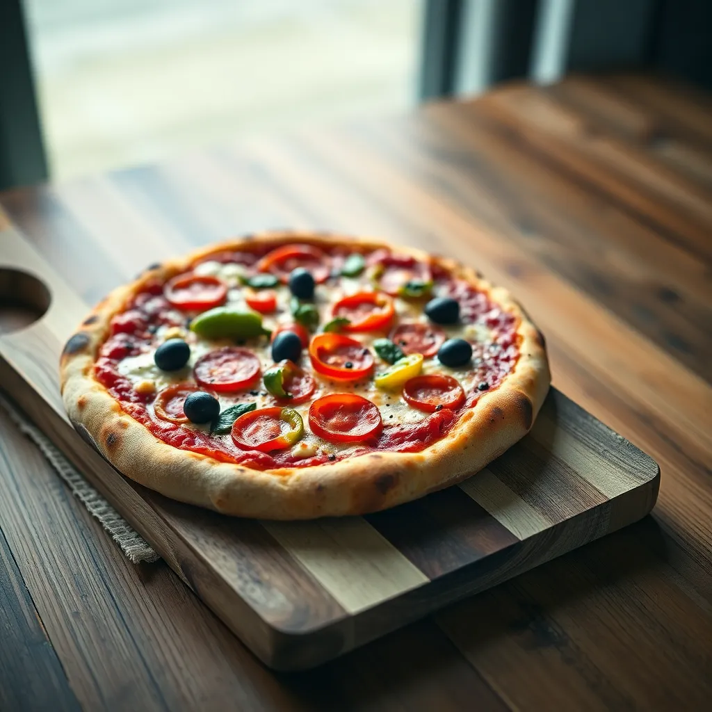 Gourmet Pizza with Fresh Toppings