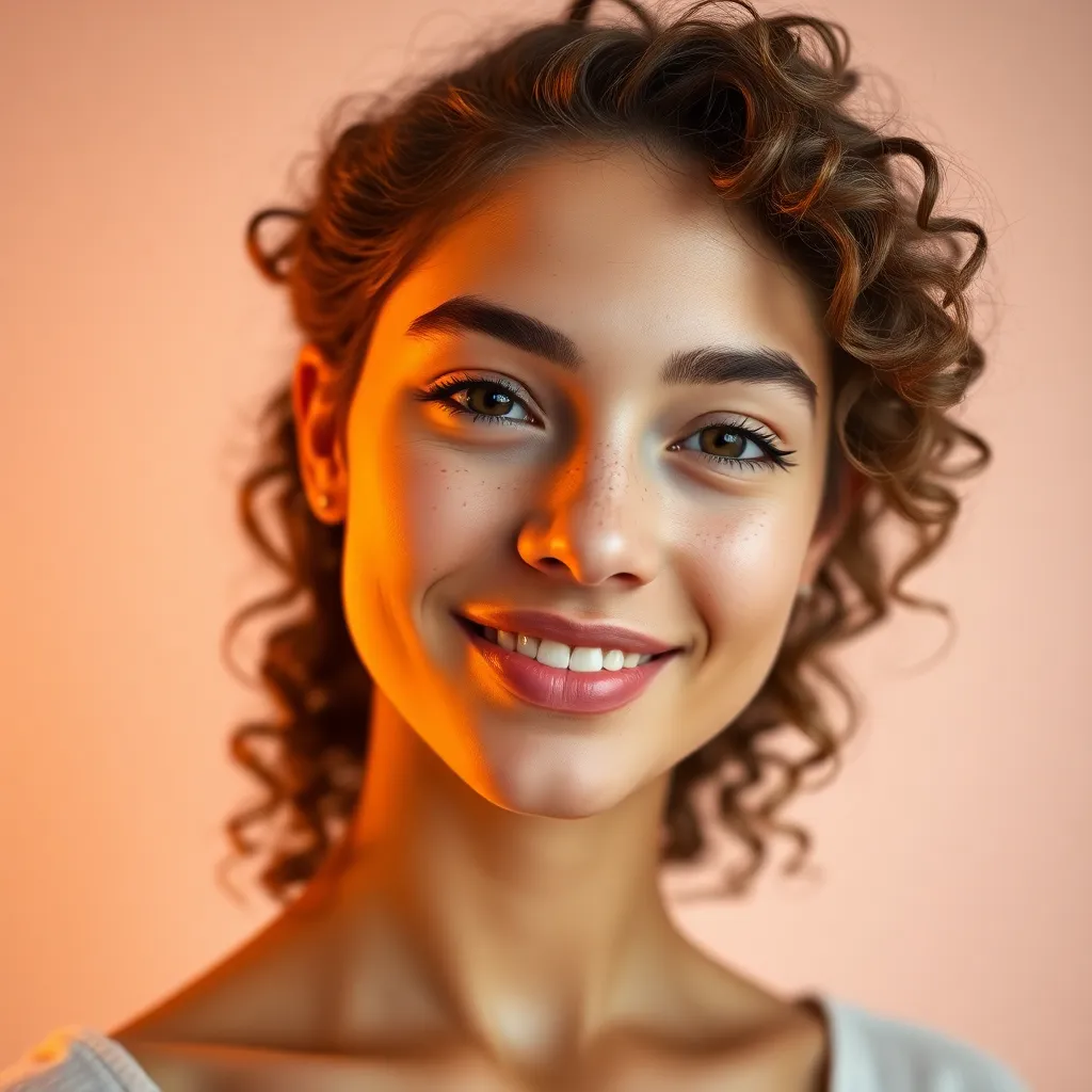 Radiant Young Woman Portrait
