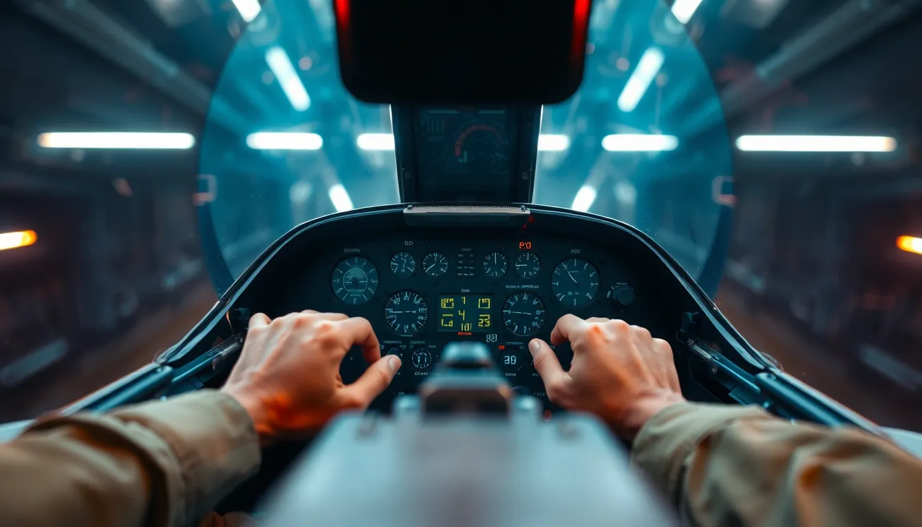 Fighter Jet Cockpit Pre-Flight Check