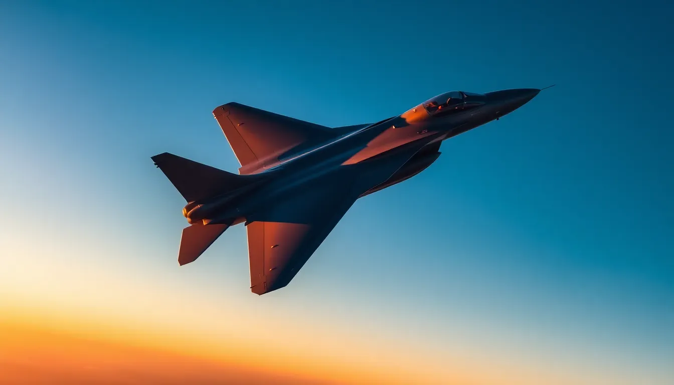 F-16 Fighter Jets in Sunset Dogfight