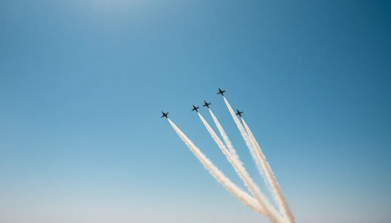 Airshow With Fighter Jets