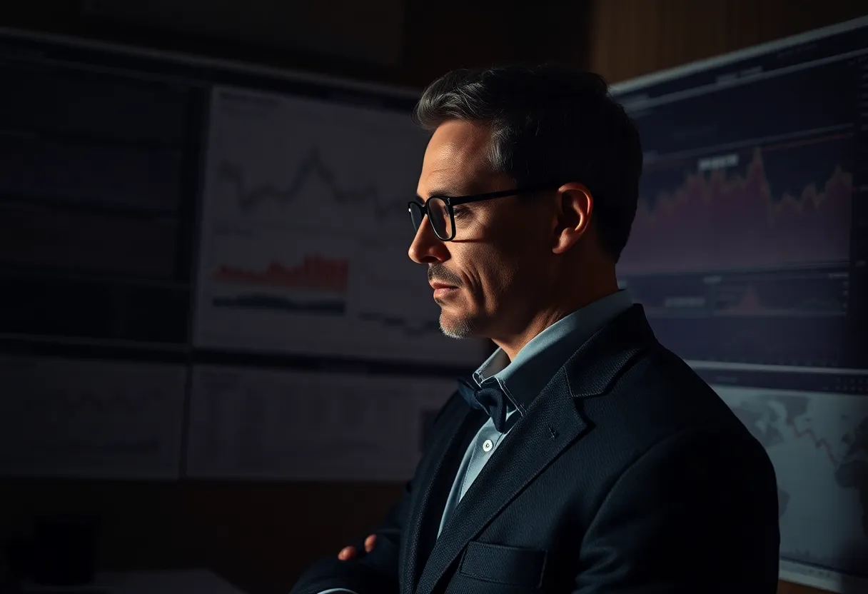 Financial Analyst Reviewing Charts