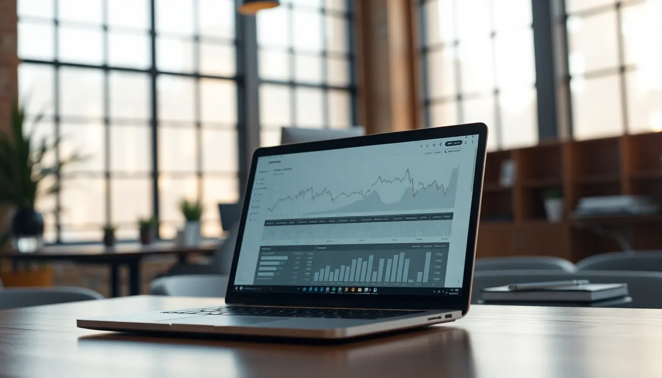Hands Analyzing Financial Report on Desk