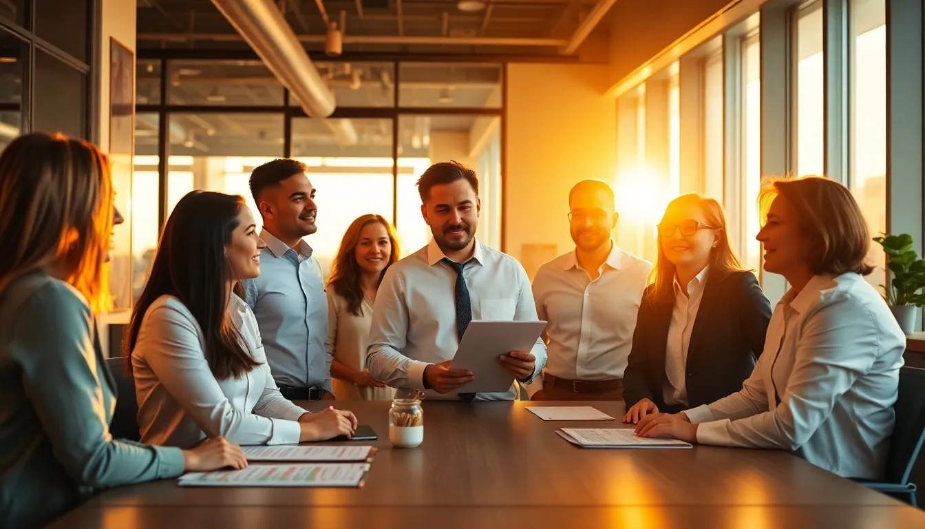 Diverse Business Professionals in Office Meeting