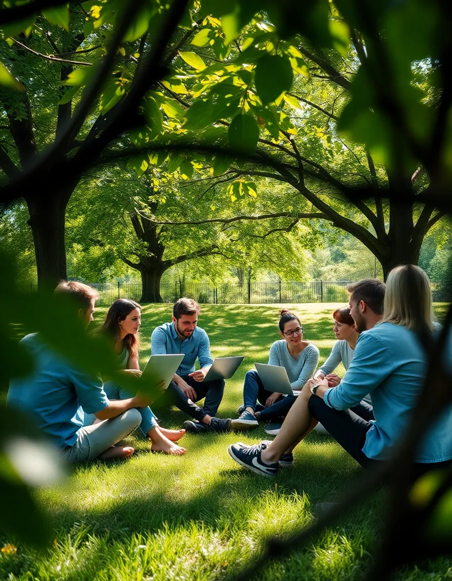 Outdoor Brainstorming Session