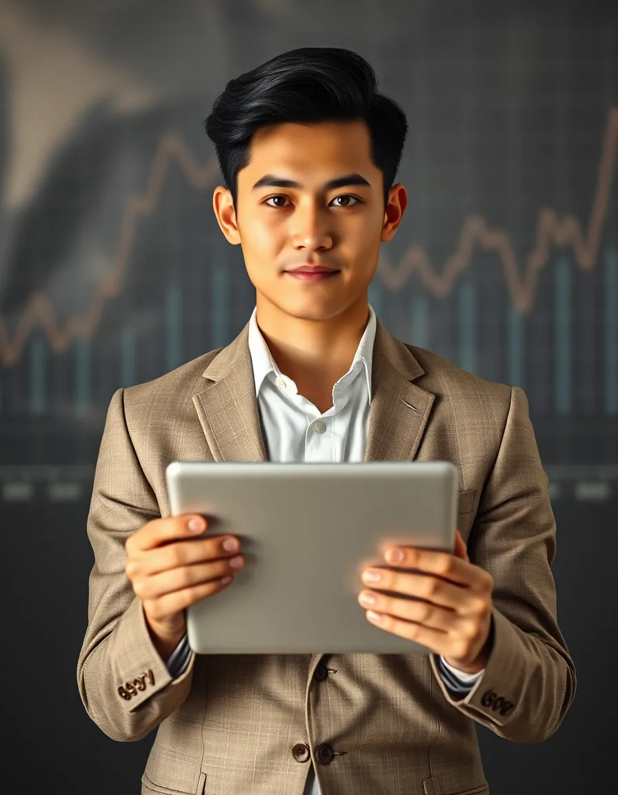 Young Entrepreneur with Tablet