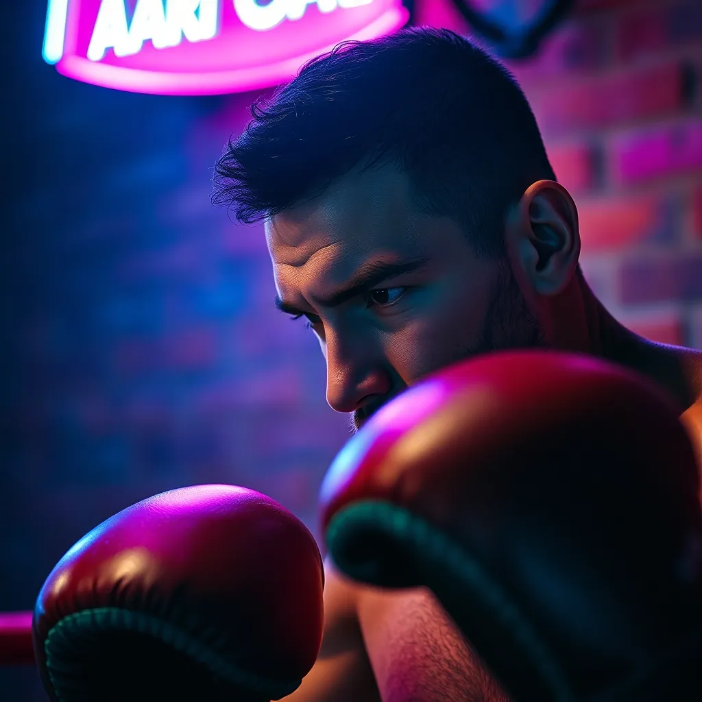 Intense Boxer Training in Gritty Gym