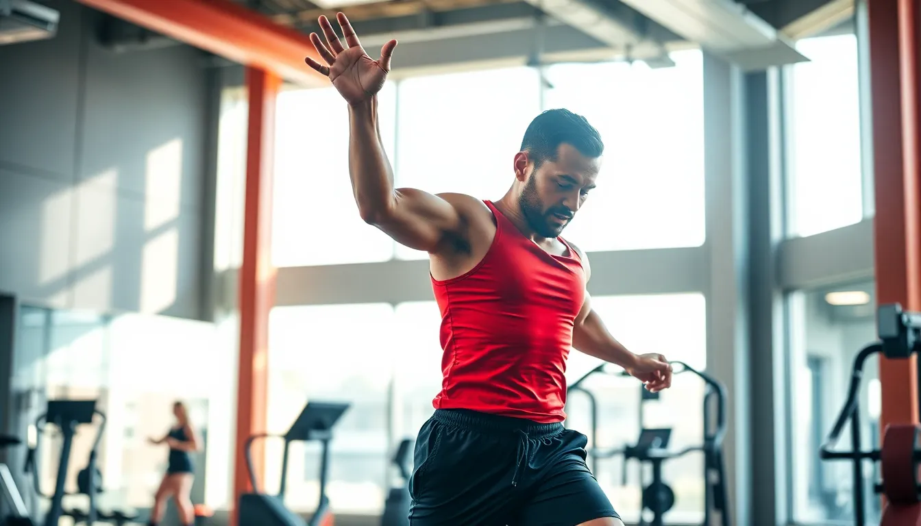 Dynamic Fitness Coach in Modern Gym