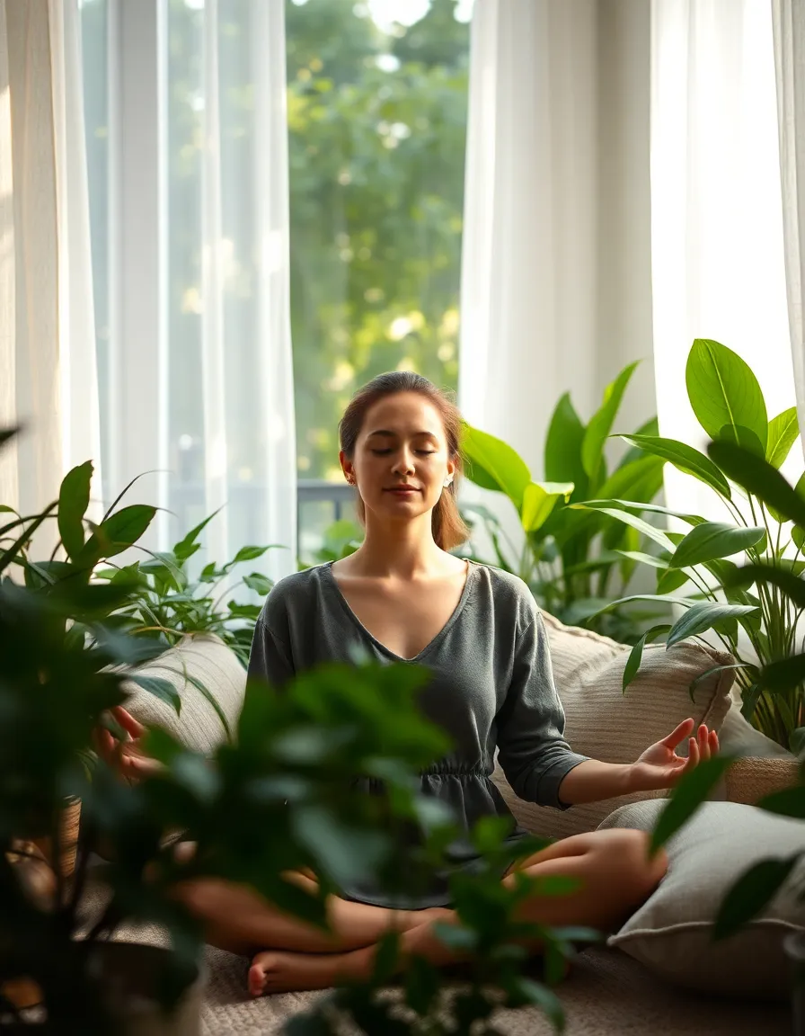 Meditation Corner in Natural Light