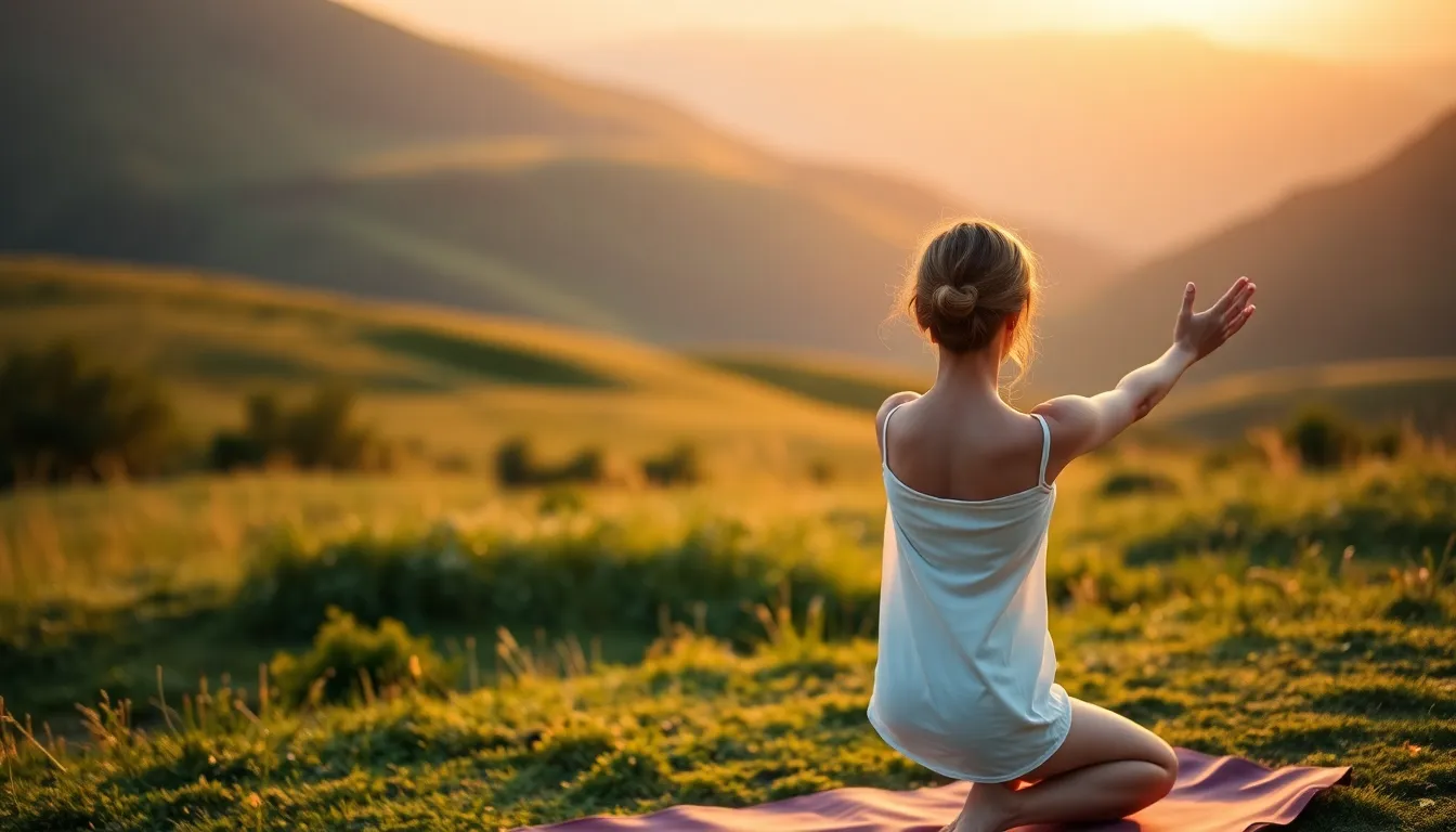 Morning Yoga in Sunrise Serenity