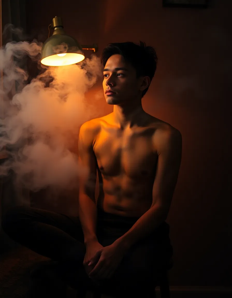 Contemplation in a Foggy Room