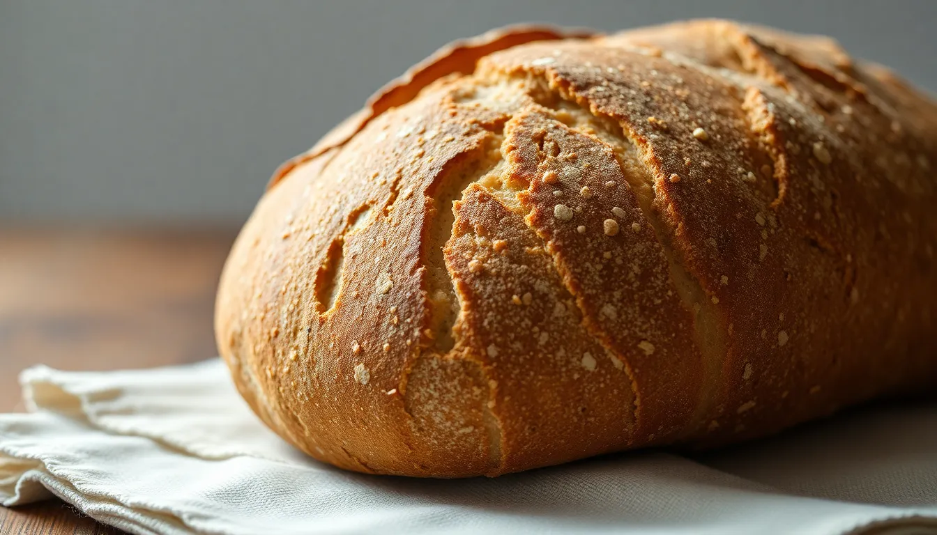 Artisan Sourdough Bread Close-Up