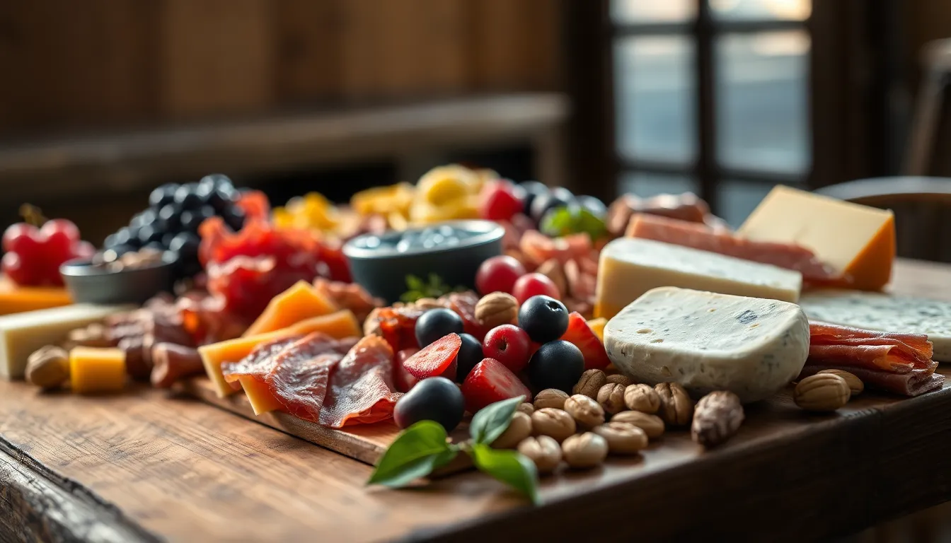 Artisan Charcuterie Board Closeup