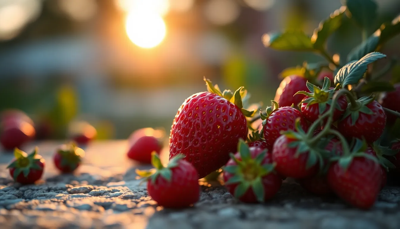 Fresh Herbs in Golden Hour Light