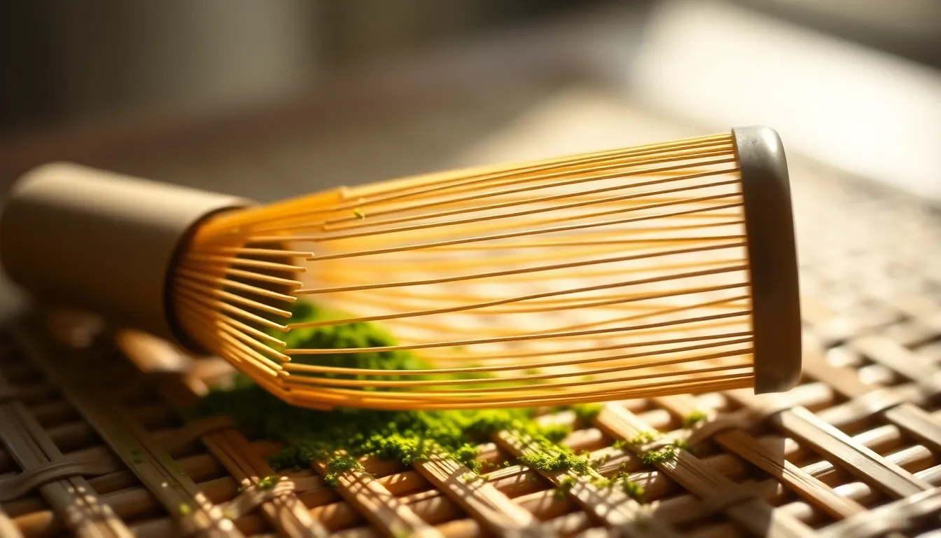 Artisan Matcha Whisk Closeup