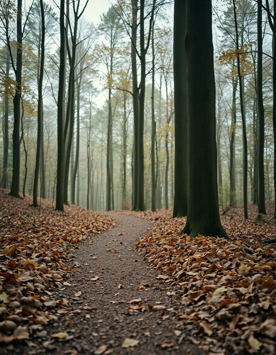 Winding Path Through a Quiet Forest