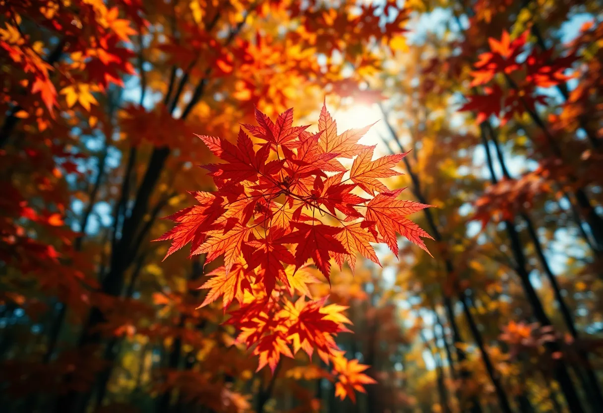 Twilight Forest with Fireflies