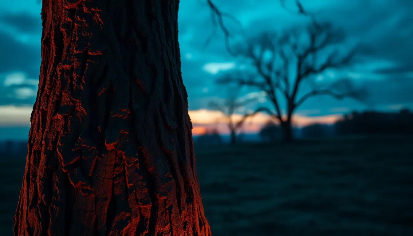 Twilight Solitude Amidst Ancient Trees