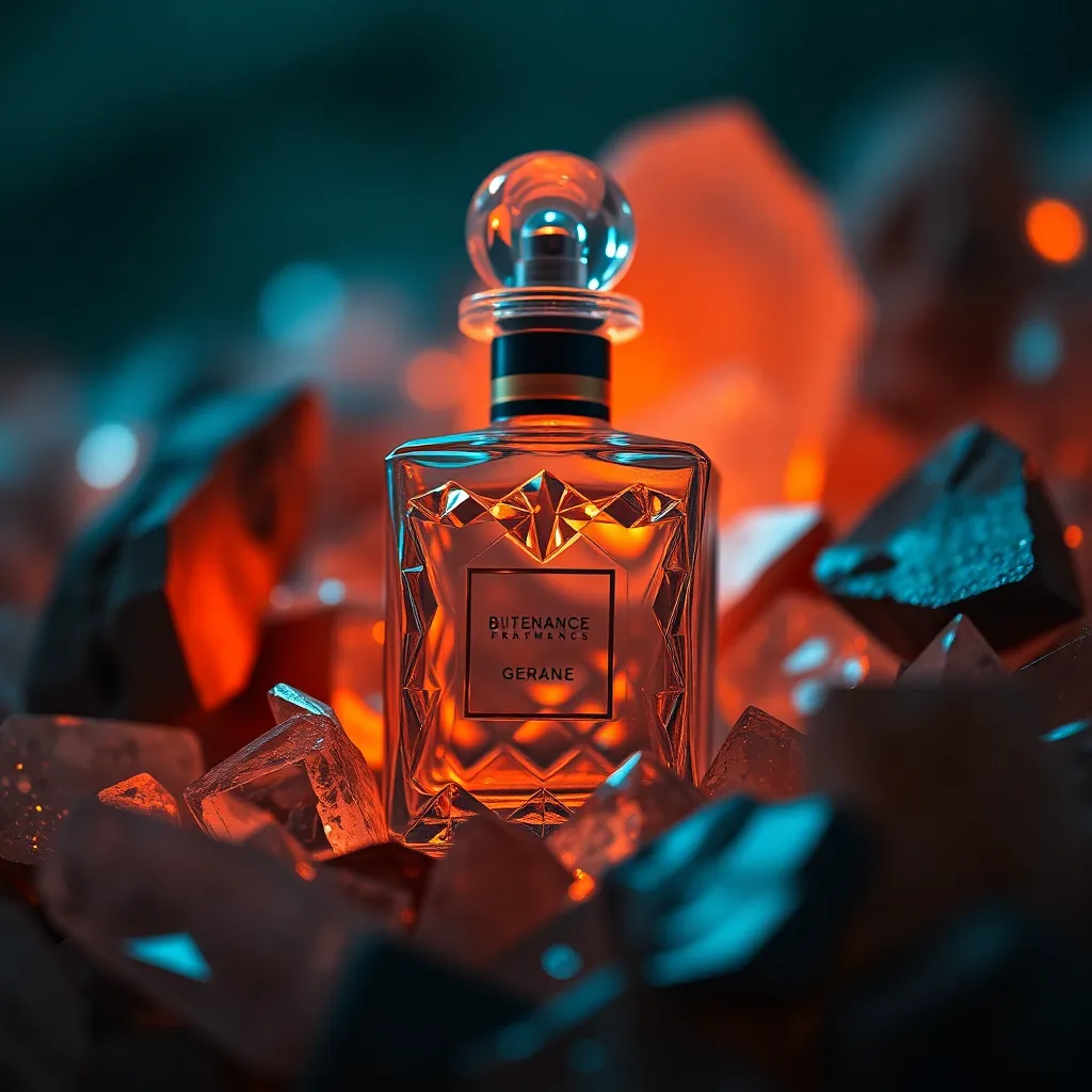 Luxury Fragrance Bottle with Crystals