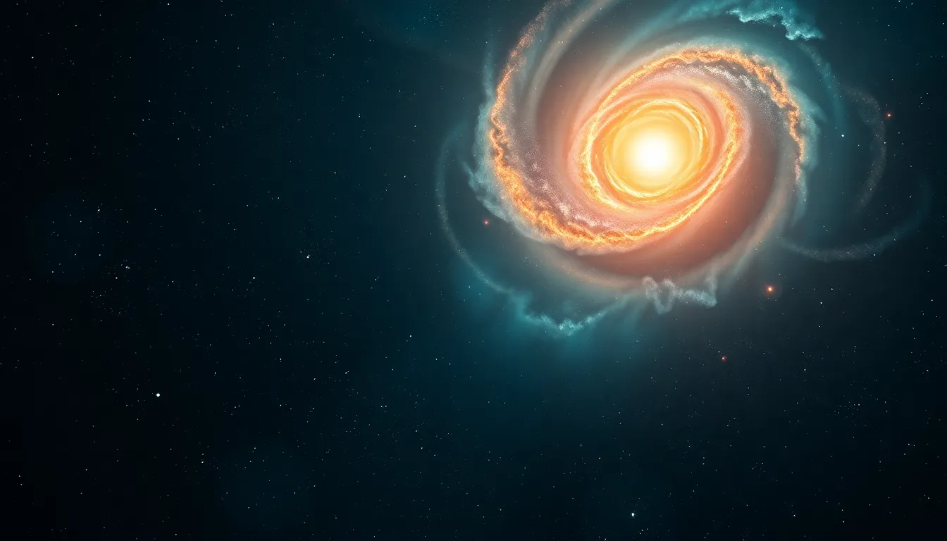 Colorful Nebula Illuminated by Stars