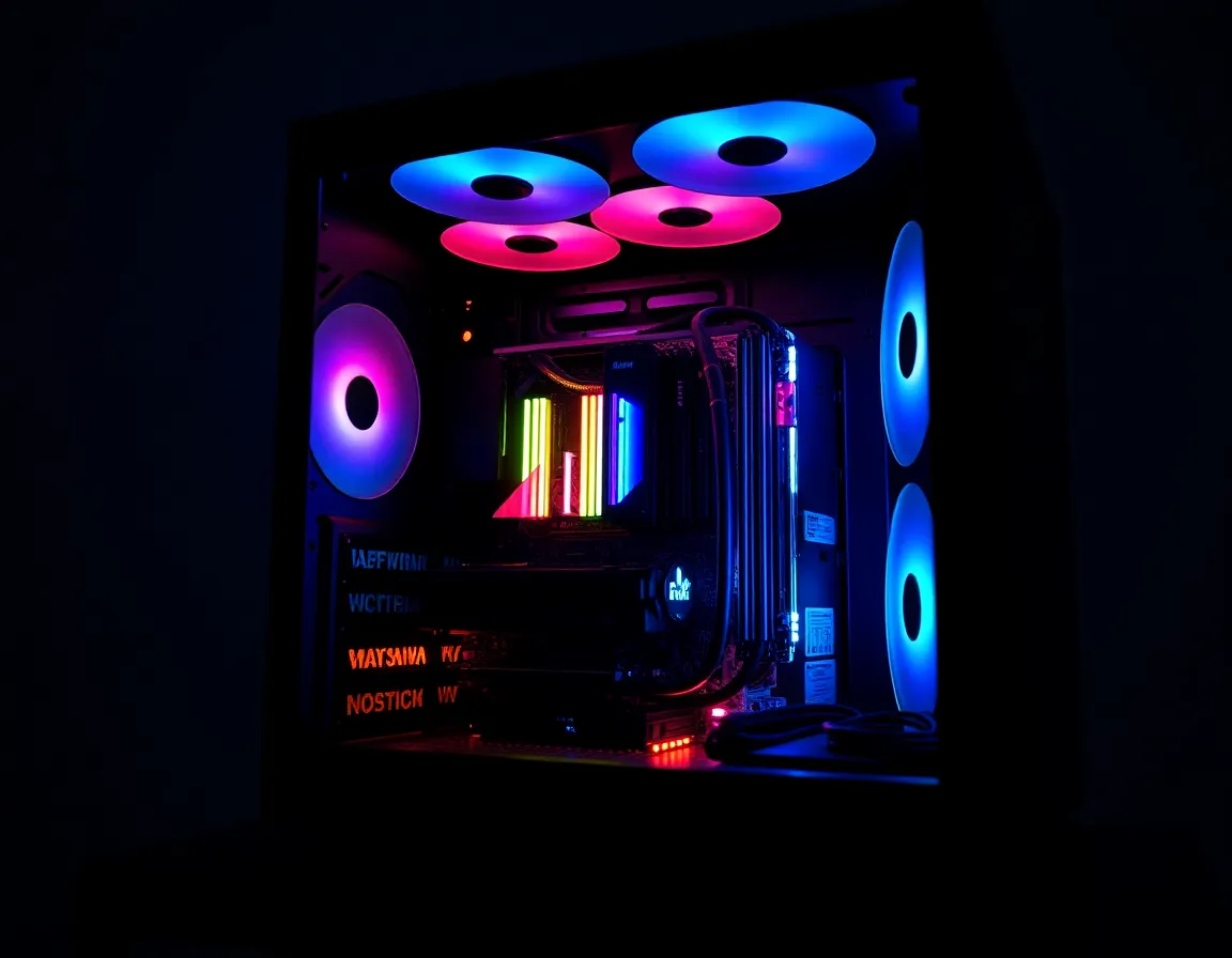 Custom Gaming PC with RGB Components