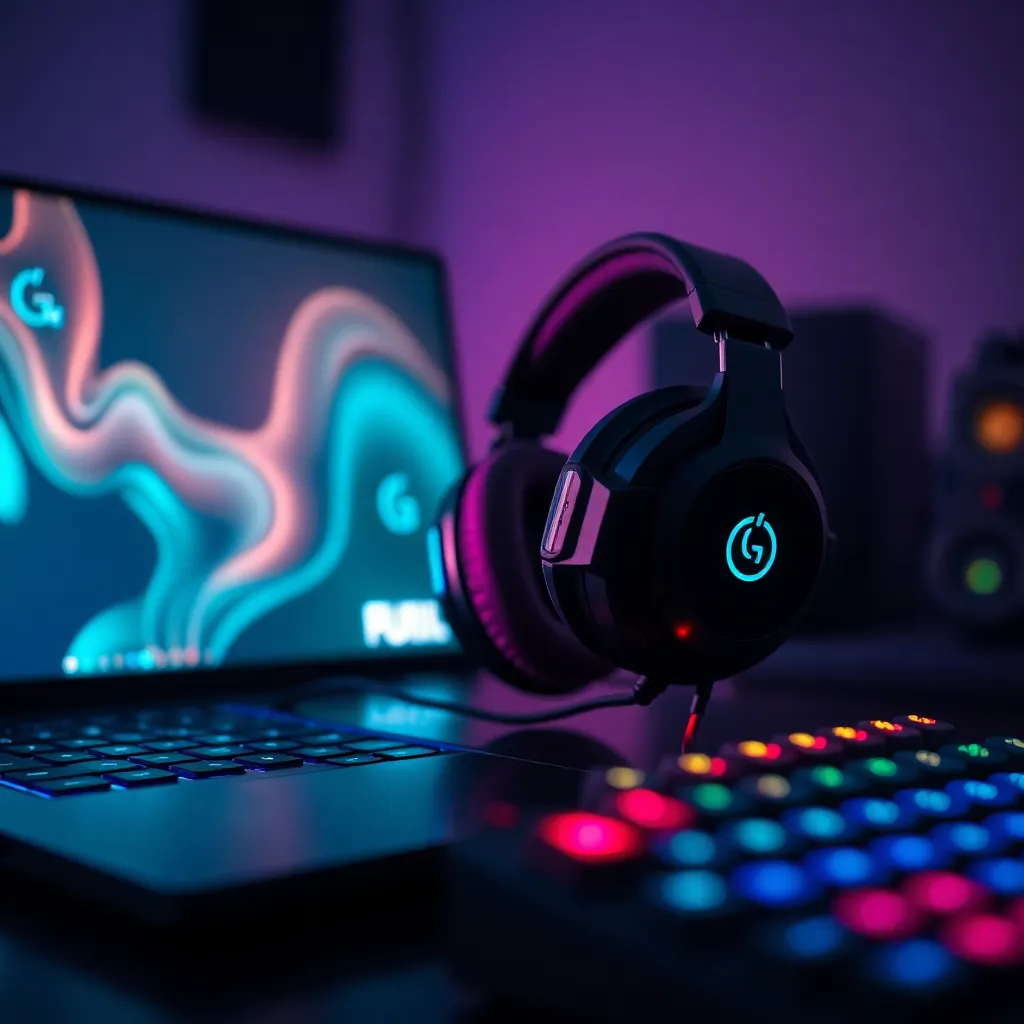 Stylish Gaming Setup Close-Up