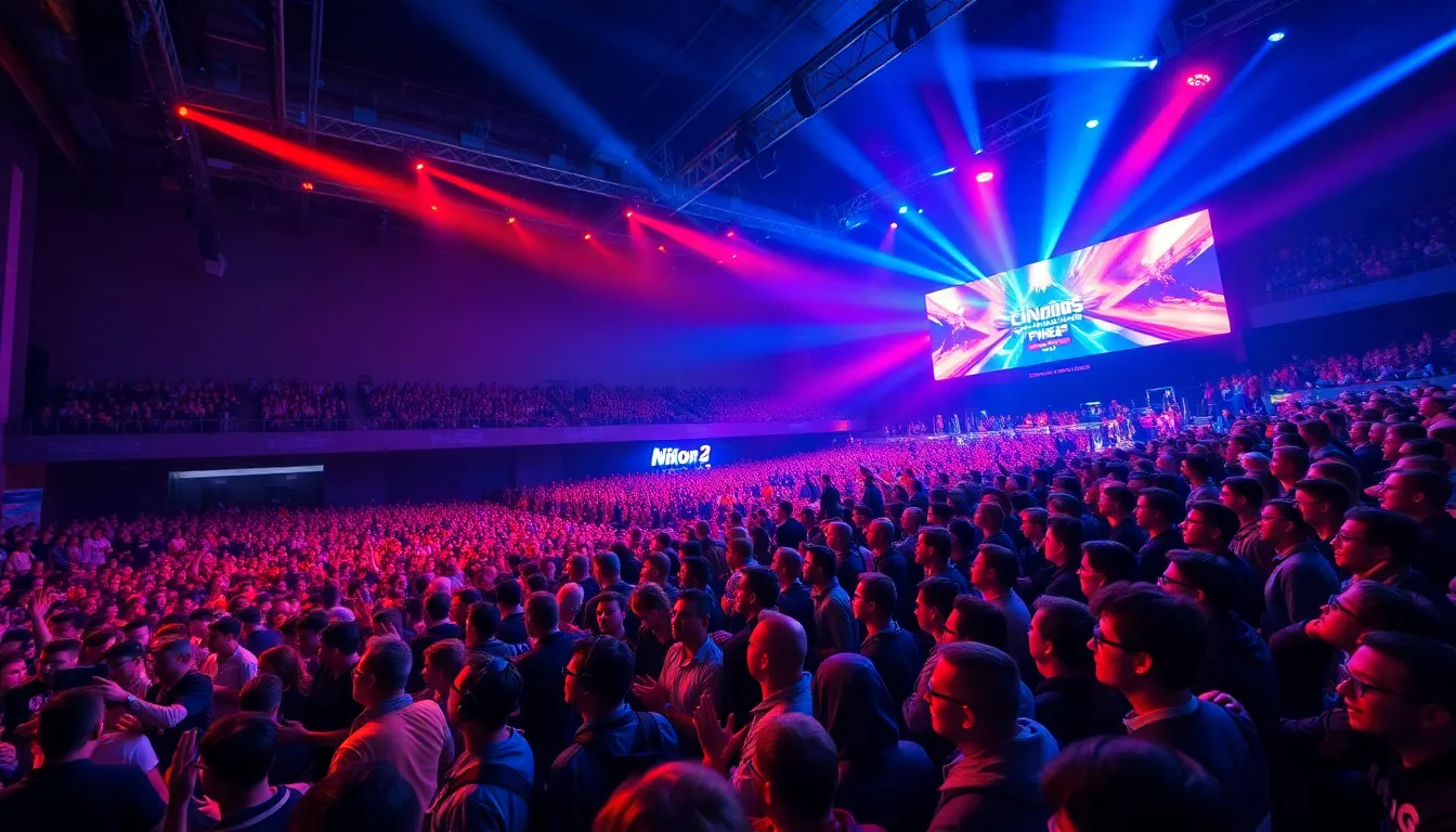 Exciting Gaming Event Crowd