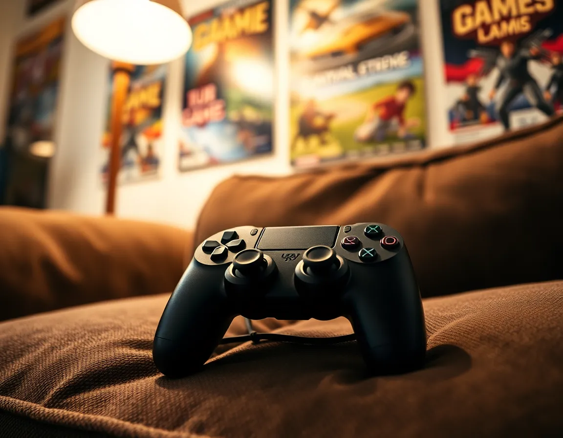 Cozy Gaming Setup at Home