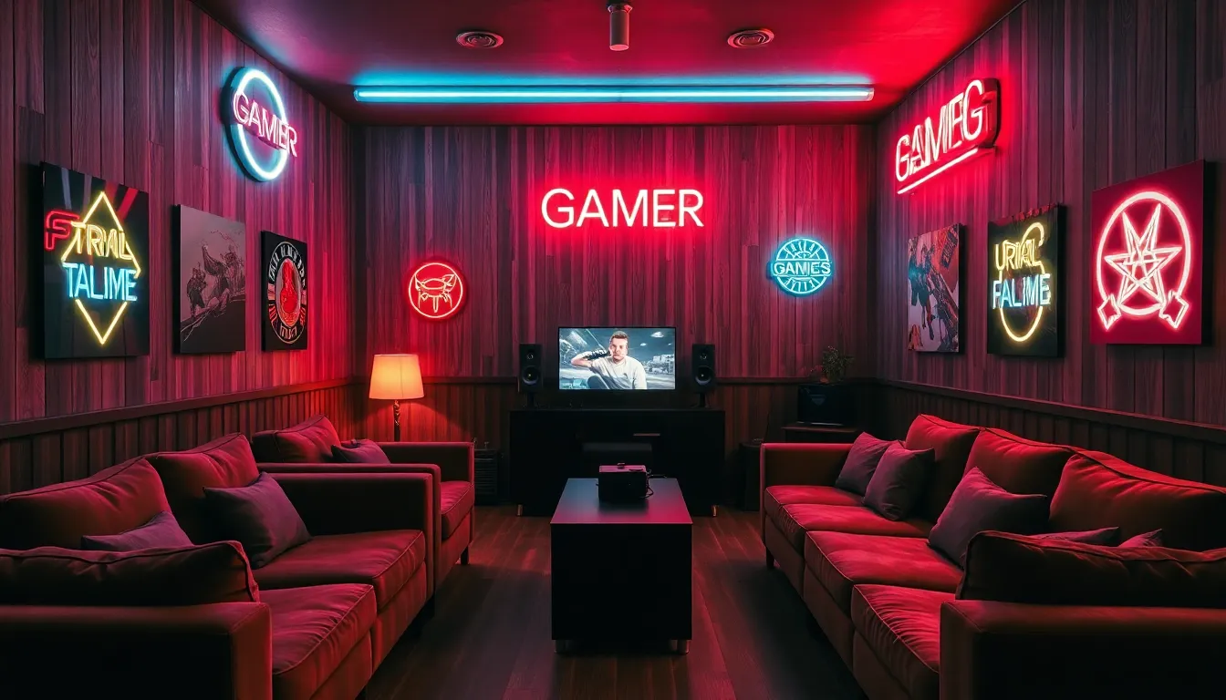 Stylish Gaming Lounge Setup