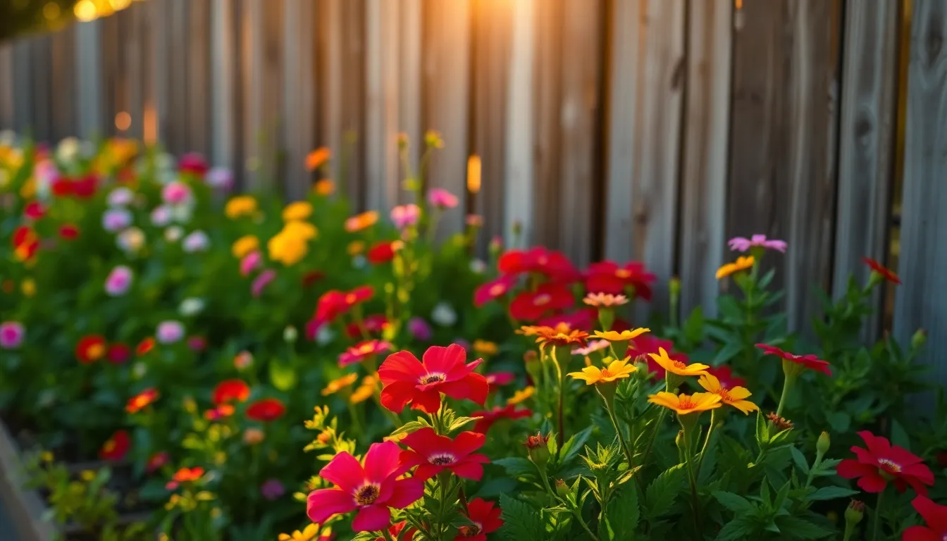 Vibrant Garden Tulips at Golden Hour