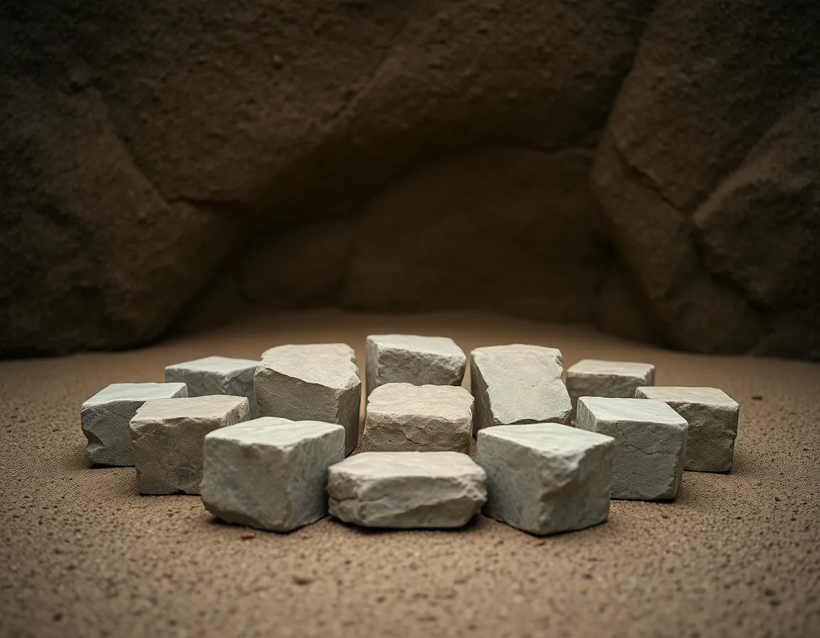 Symmetrical Arrangement of Geometric Stones