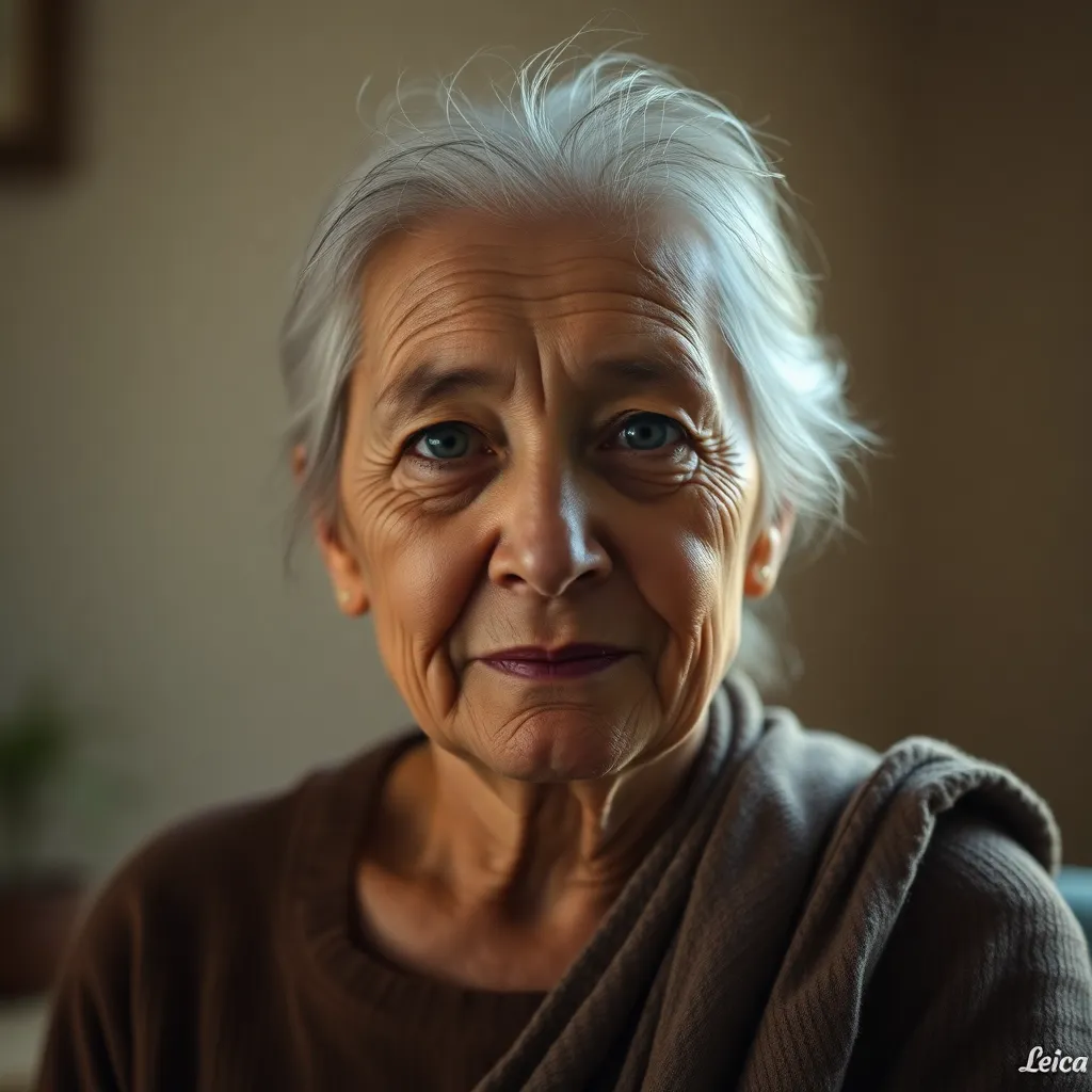 Serene Portrait of an Elderly Woman
