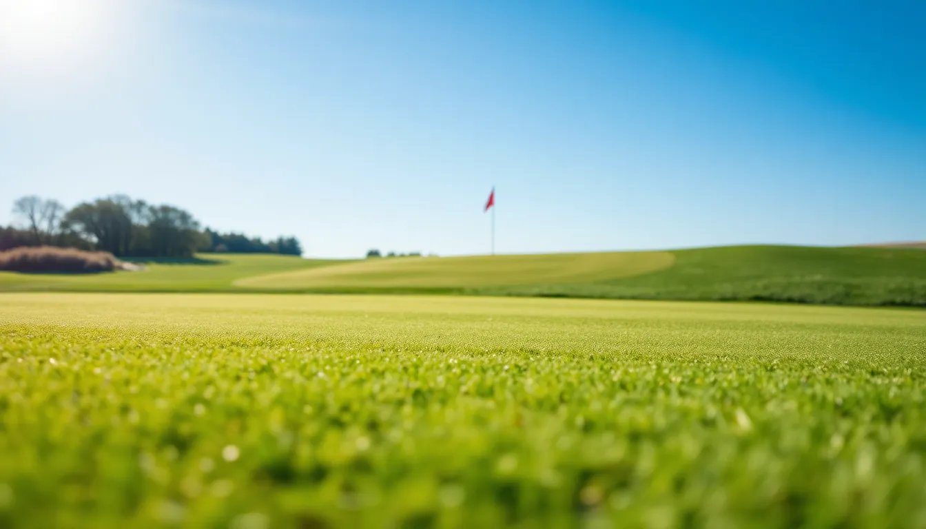 Aerial View of Golf Course Landscape