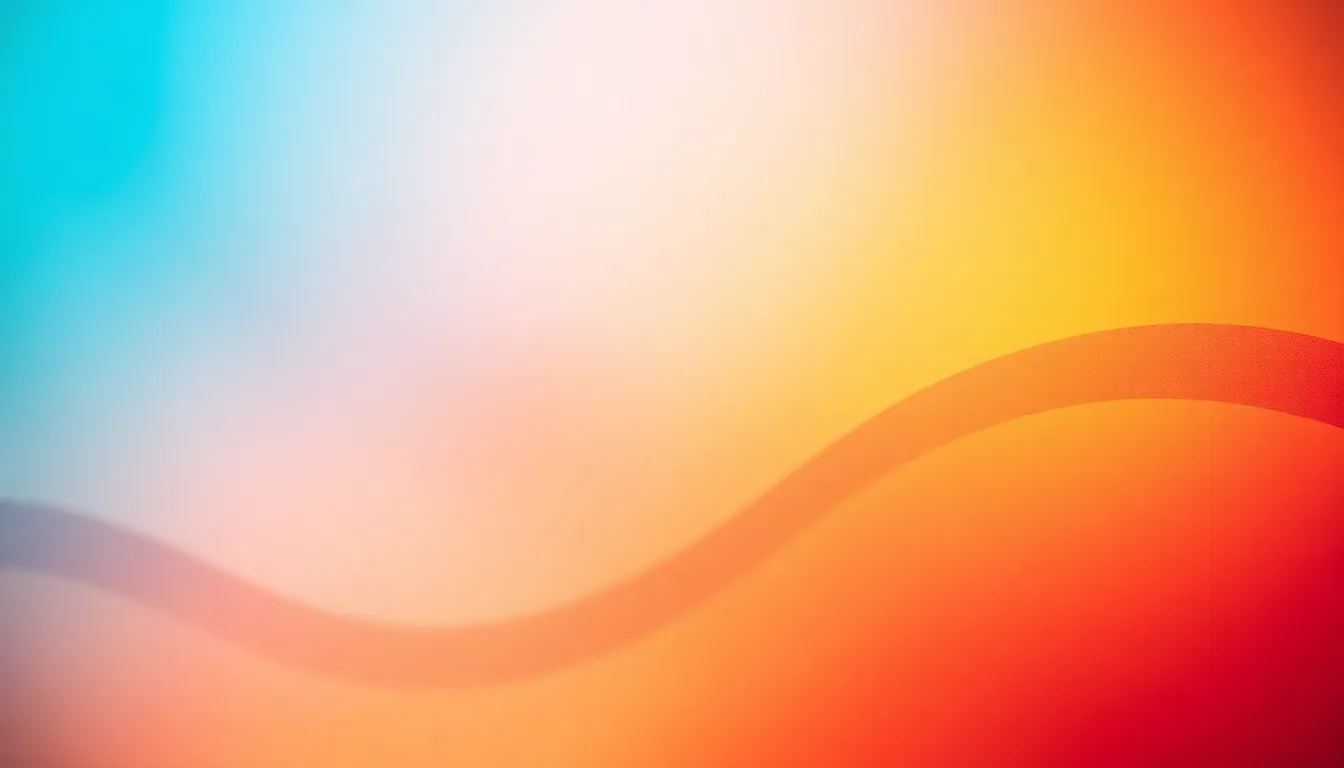 This image captures the mesmerizing play of light as it filters through frosted glass, revealing a rich gradient of colors from deep blue to warm orange. The shallow depth of field adds a dreamy quality, making the composition feel ethereal. The abstract wave-like pattern suggests tranquility and calmness, inviting viewers to immerse themselves in the soothing color transitions. Soft textures and the gentle glow contribute to an overall serene mood.